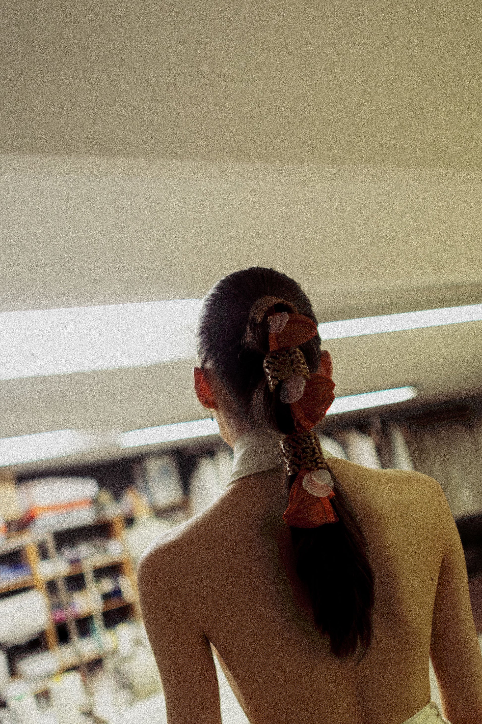 Brain Flower Ponytail Cuff