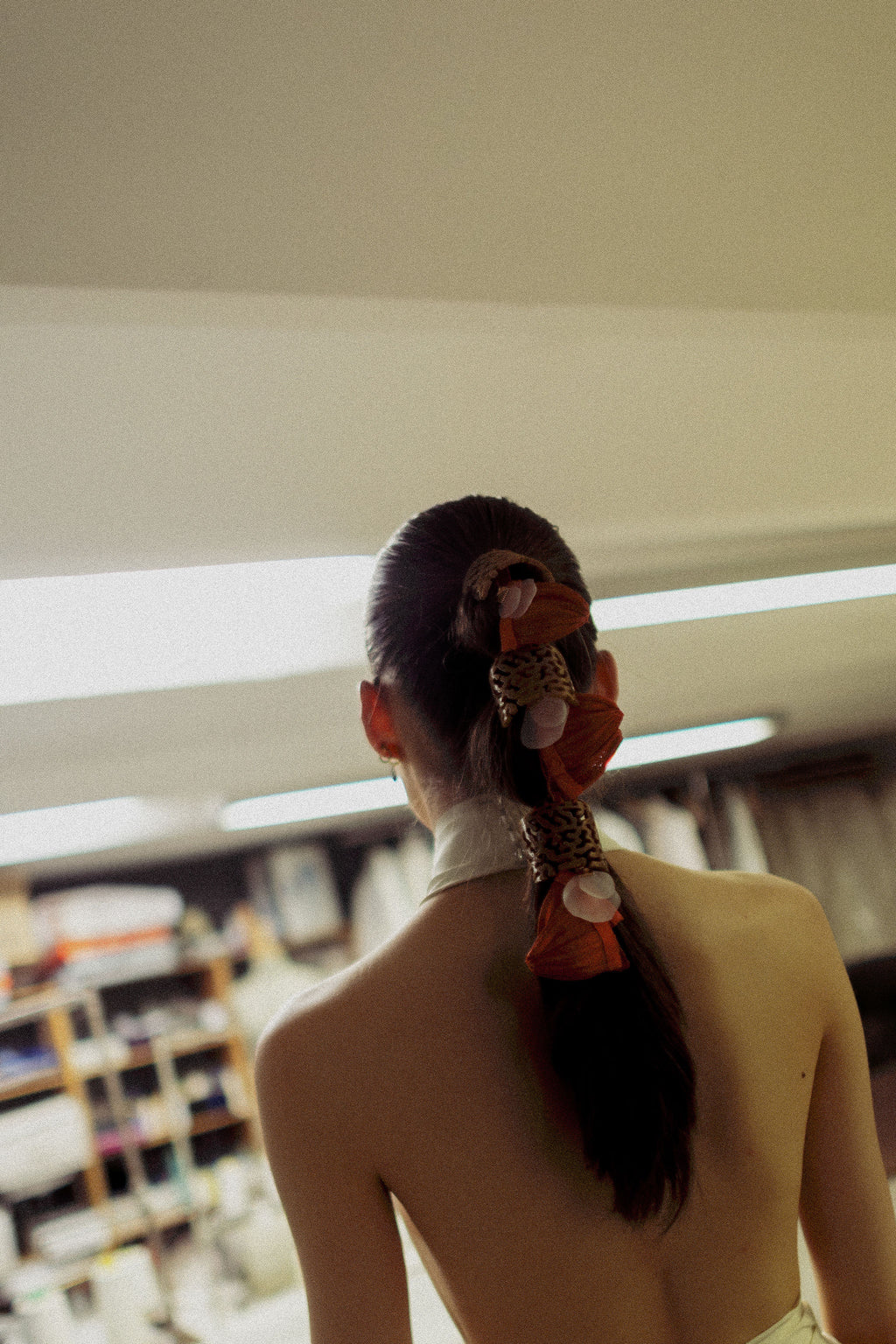 Brain Flower Ponytail Cuff